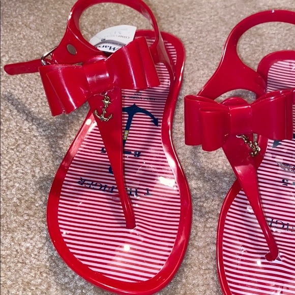 Tommy Hilfiger Other - NWT Tommy Hilfiger Jelly Red Size 4 sailor sandals